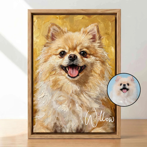 modern painting texture style pet photo canvas prints