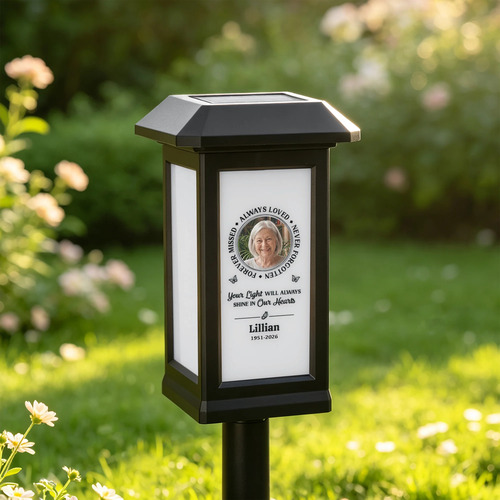 waterproof photo solar garden light